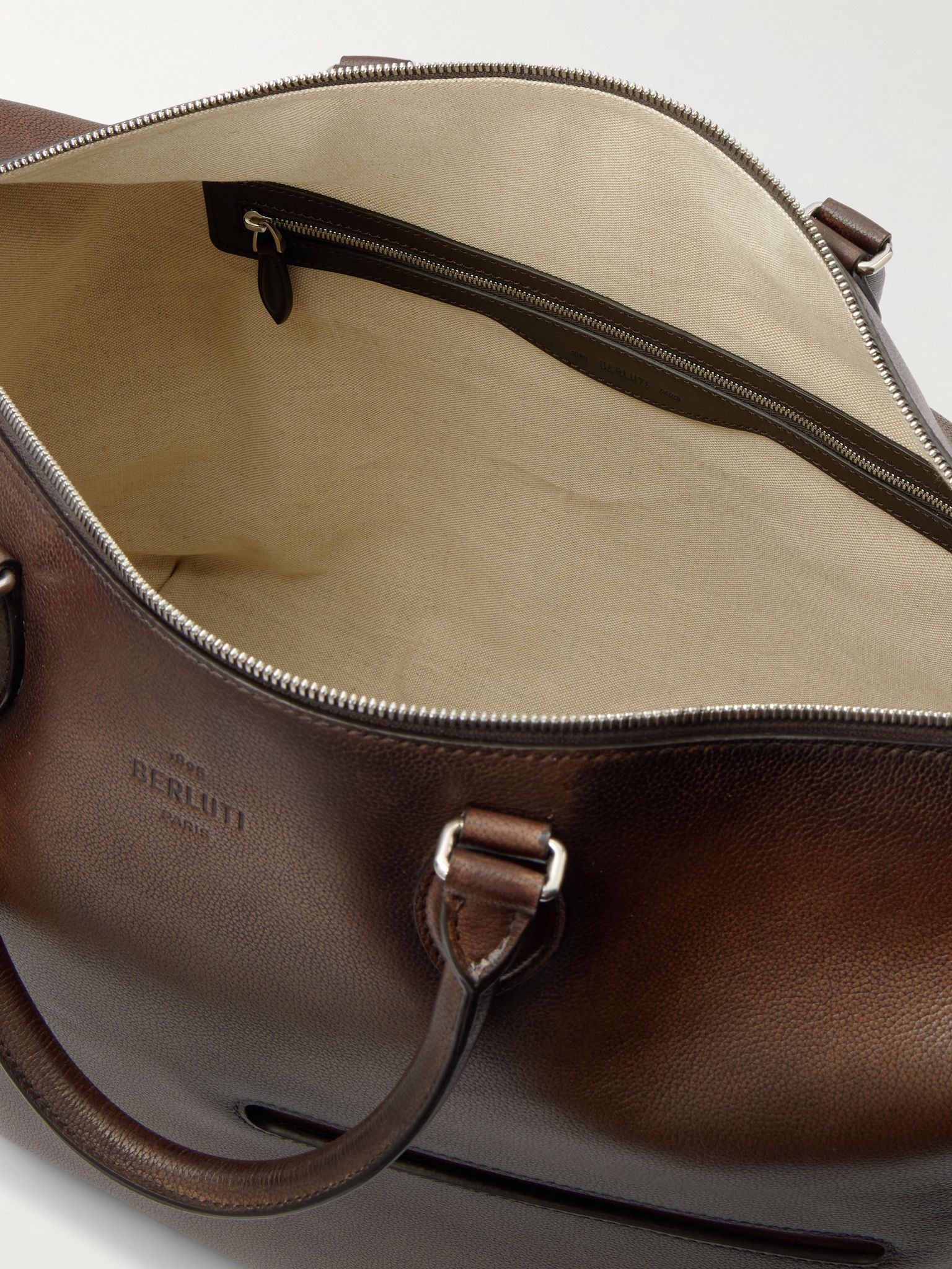 Toujours Venezia Leather Weekend Bag Brown - 5