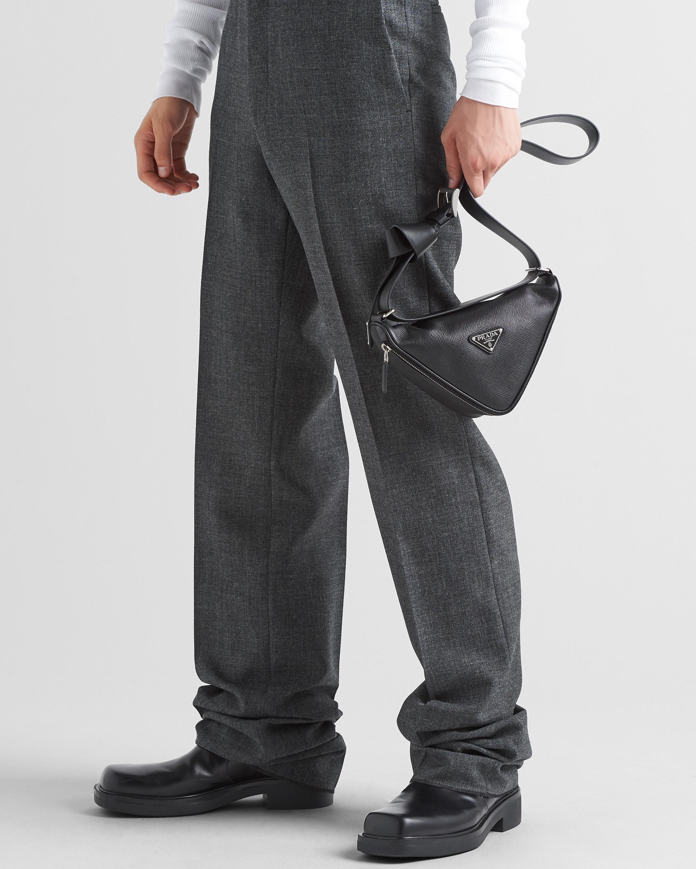 Saffiano leather belt bag - 8