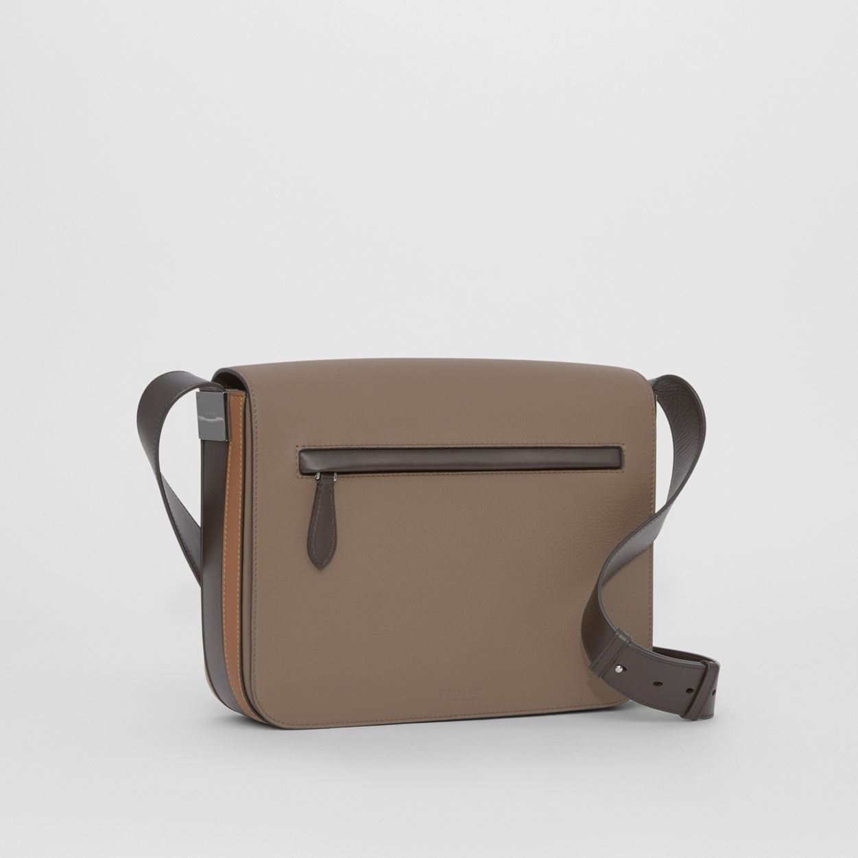 Small Colour Block Leather Messenger Bag - 7