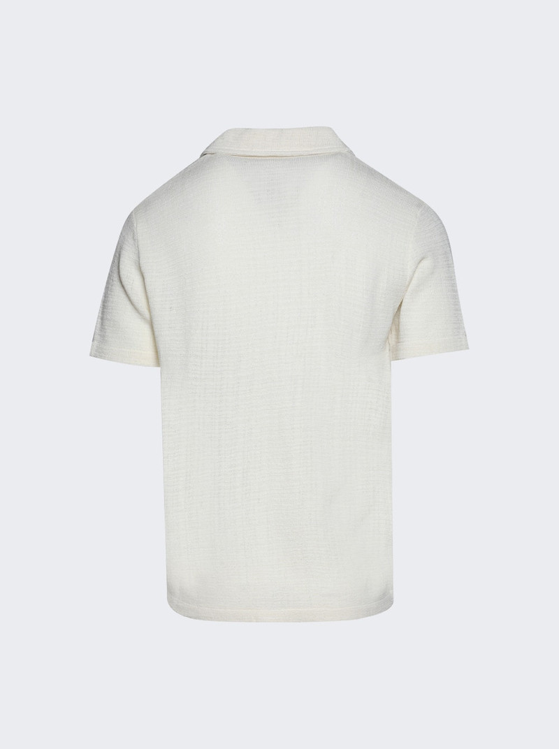 Maison Margiela Short Sleeved Shirt Off White outlook