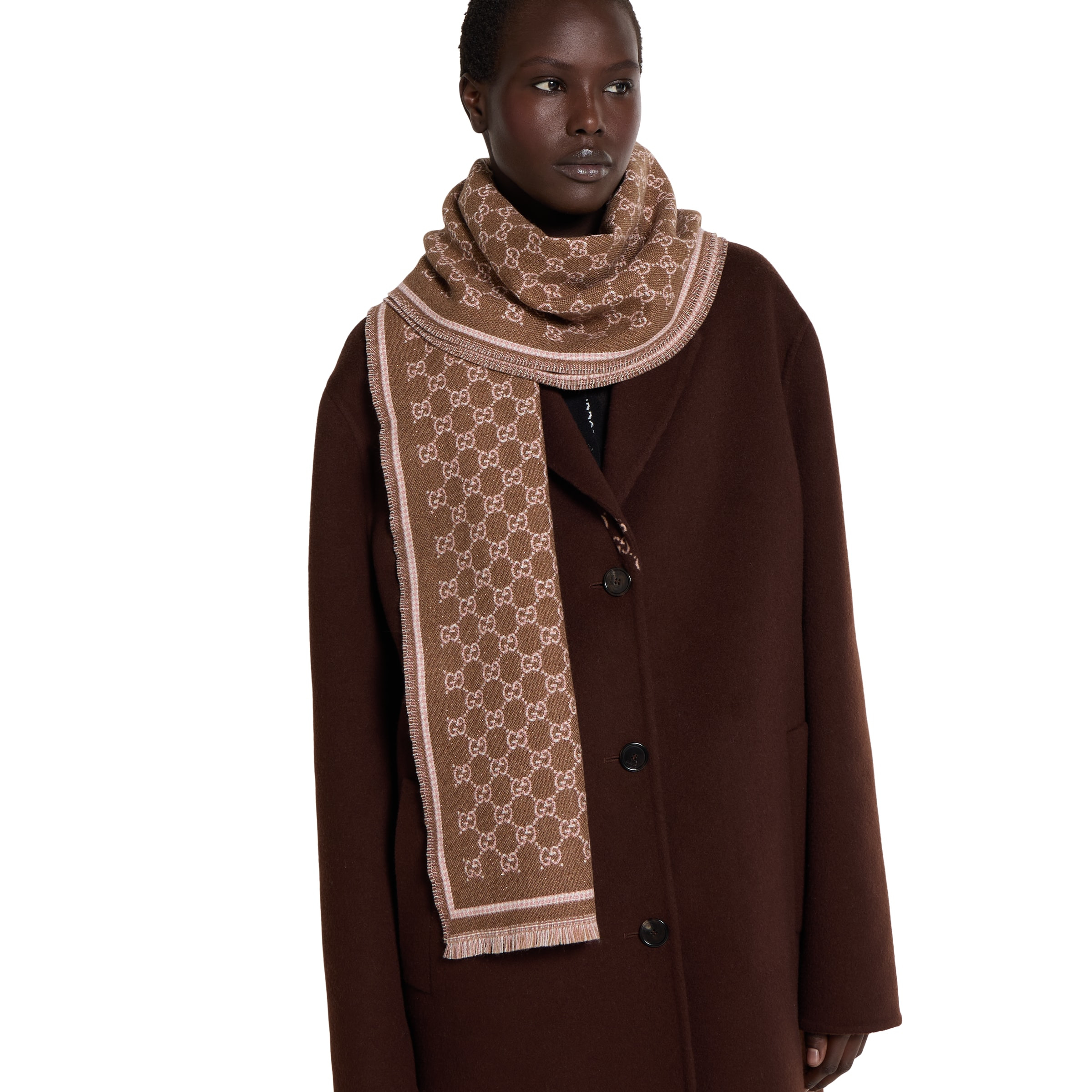 GG wool scarf - 3