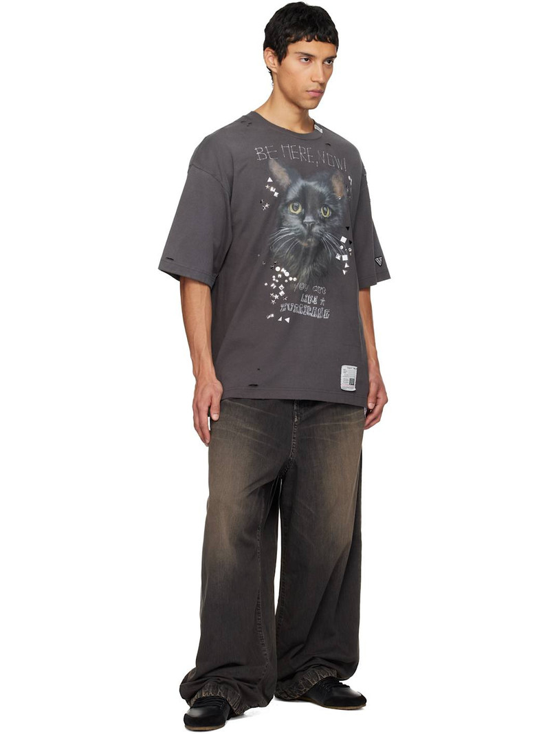 Maison MIHARAYASUHIRO Black Light Denim Wide Jeans outlook