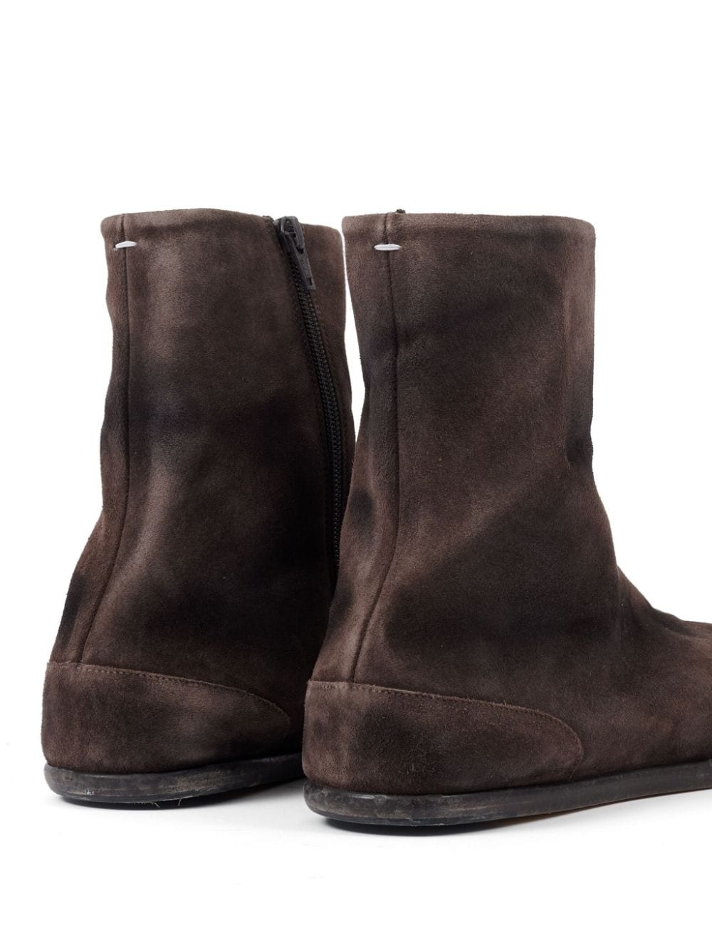 Tabi flat suede boots - 4