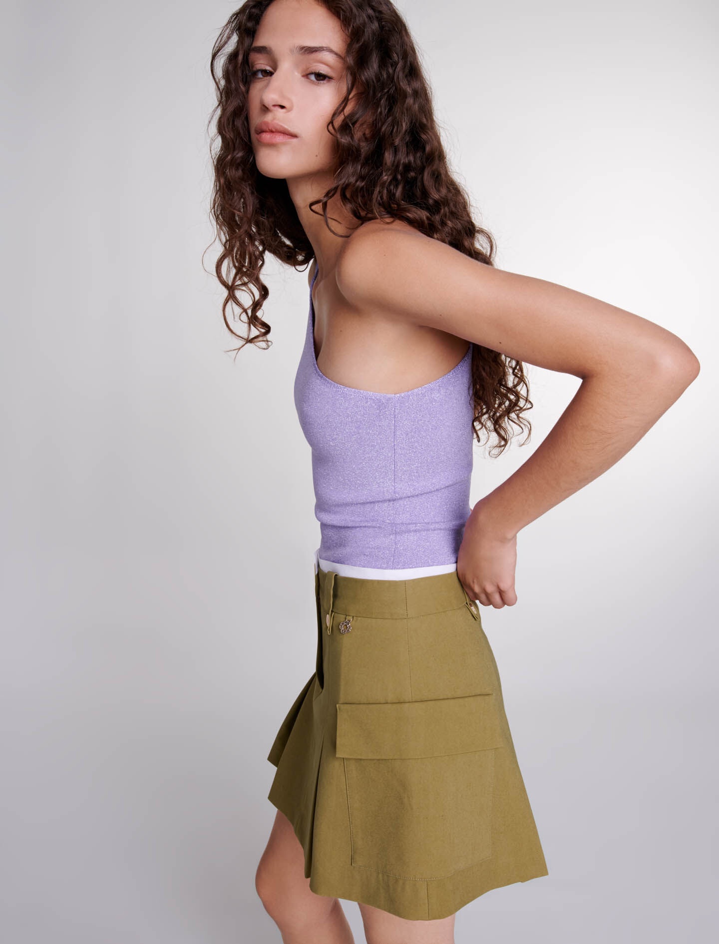 Pleated mini skirt - 7