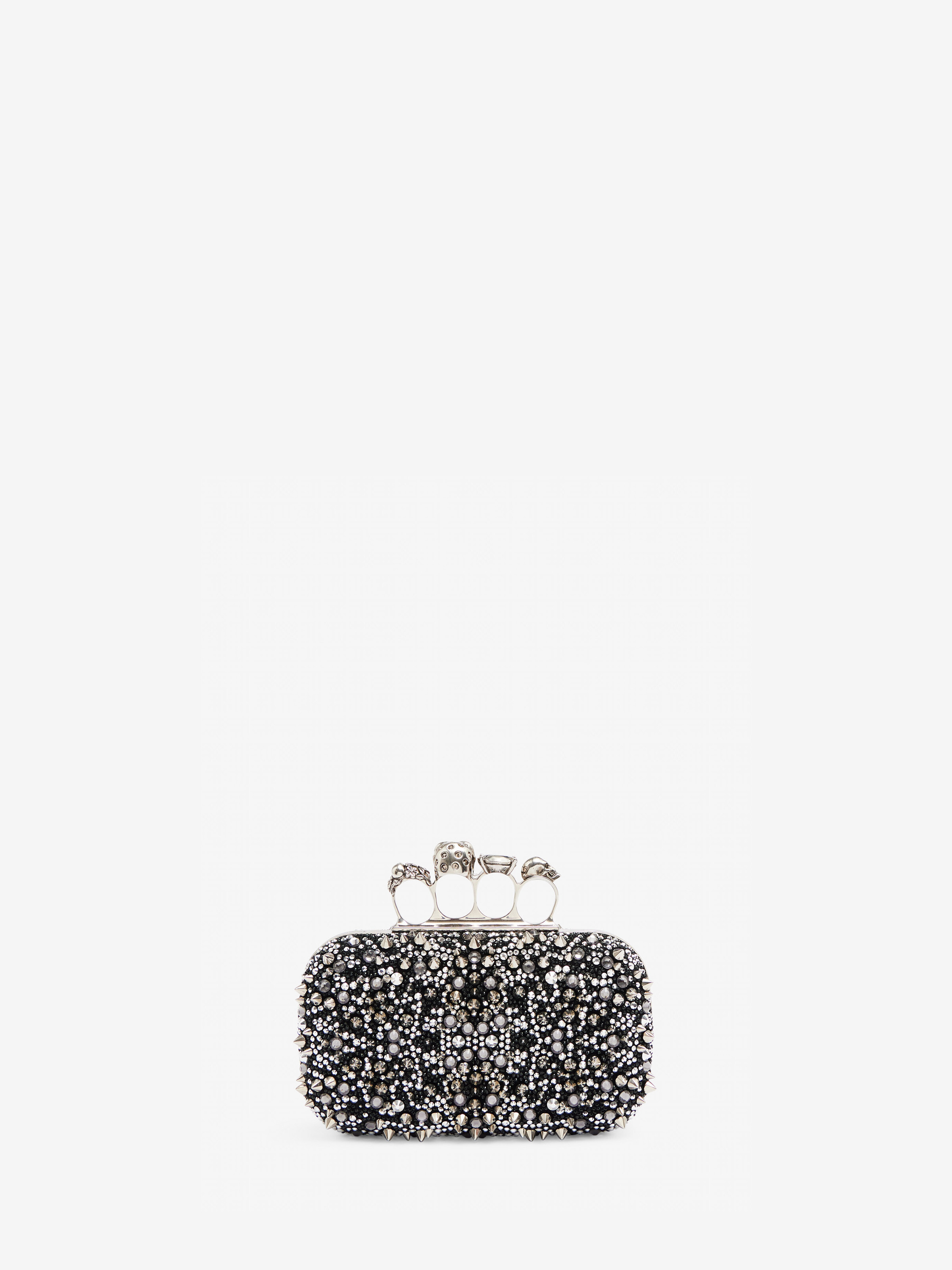 Women's Knuckle Clutch in Black - 3