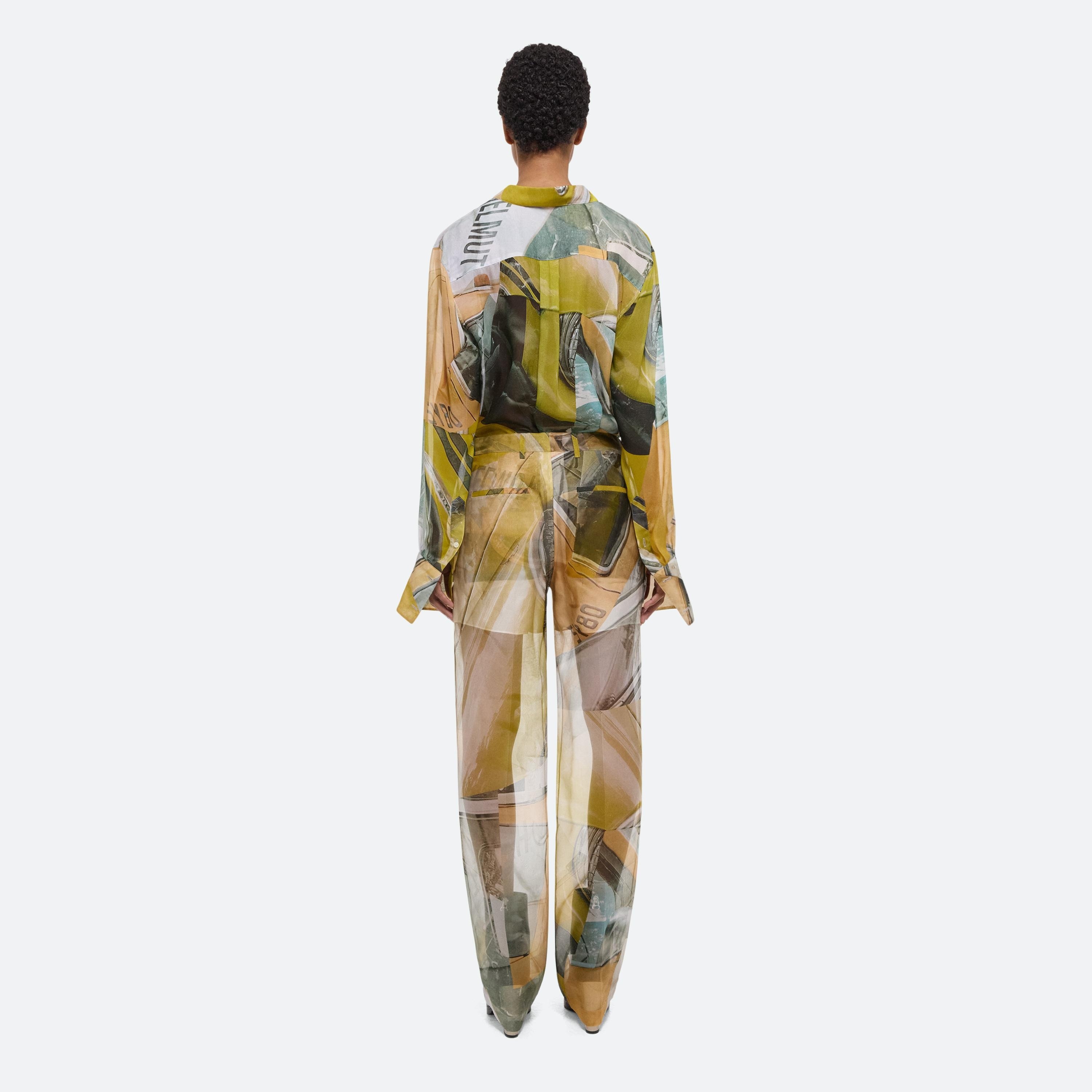 PRINTED SILK CAR TROUSER - 5