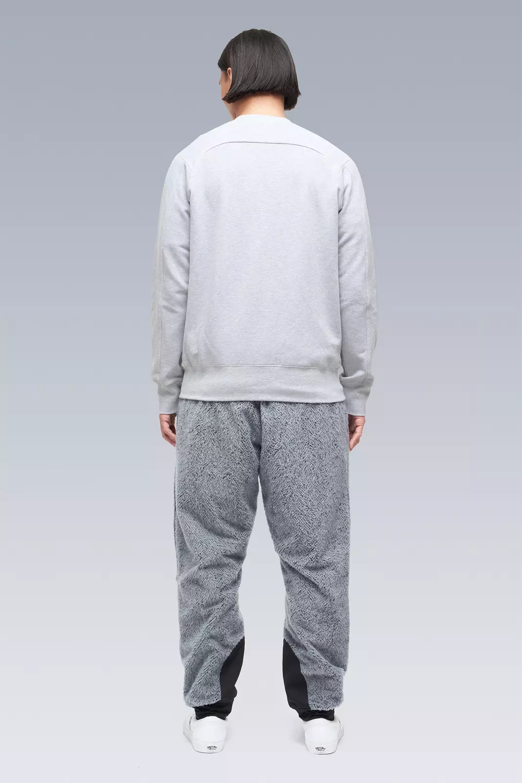 S14-BR Cotton Crewneck Sweatshirt Gray Melange - 4