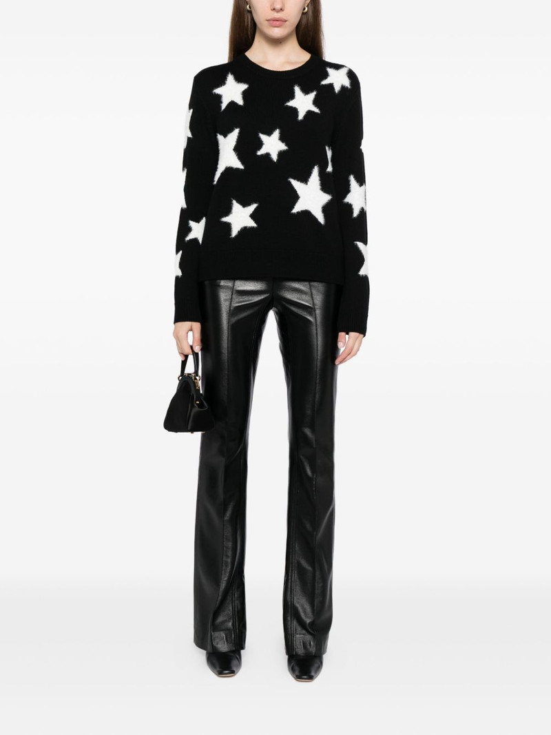 Alice + Olivia Andora fuzzy star sweatshirt outlook