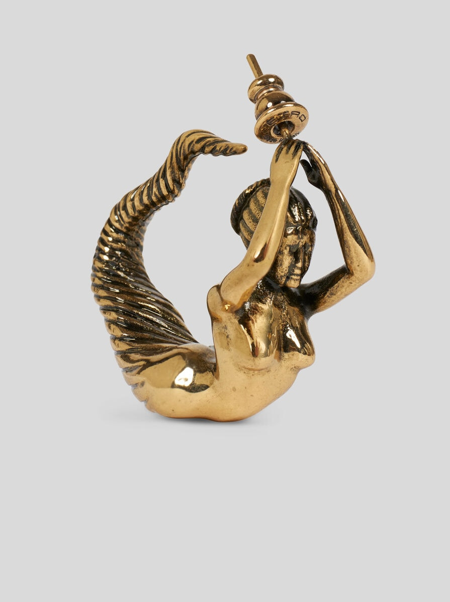 BRASS MERMAID EARRINGS - 3