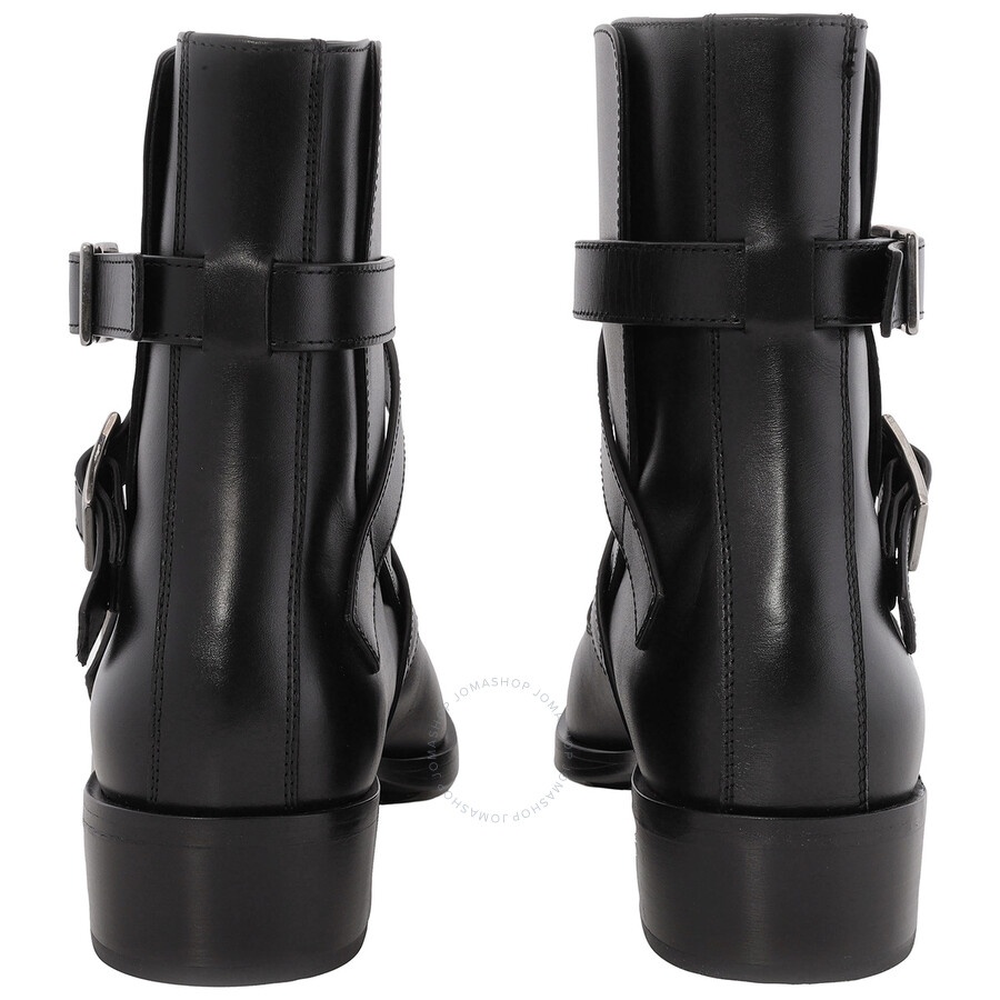 Alexander McQueen Black Punk Triple Strap Leather Boots - 4