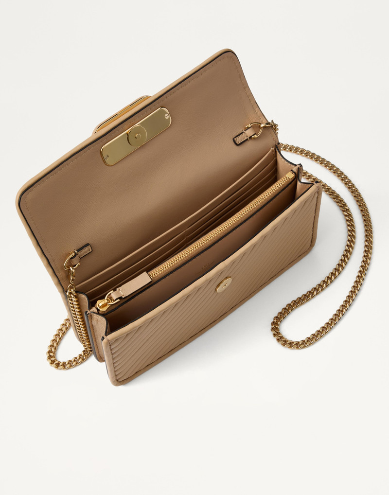 VLOGO SIGNATURE CALFSKIN WALLET WITH CHAIN 7