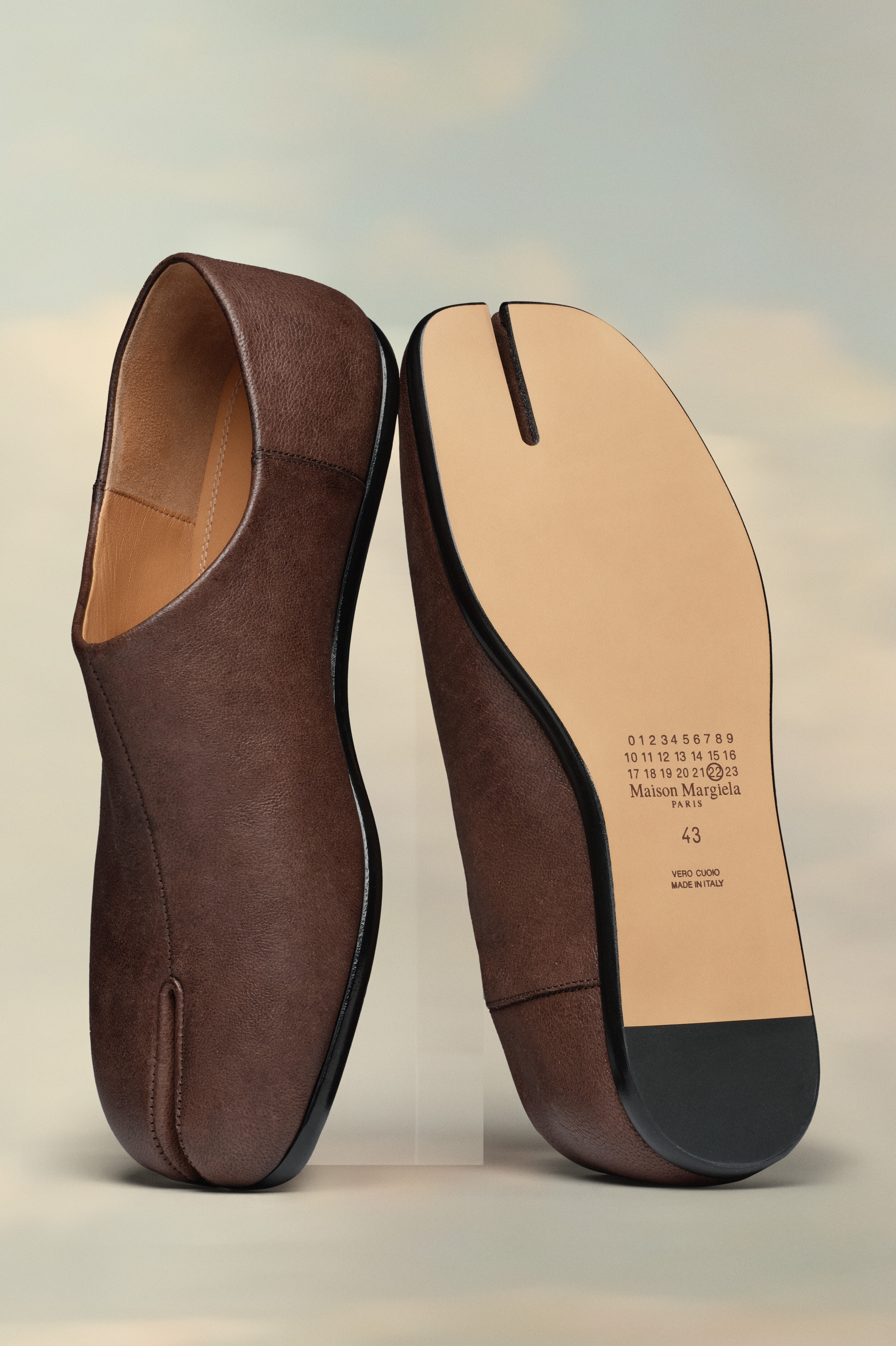 Tabi Leather Slip-On Shoes - 2