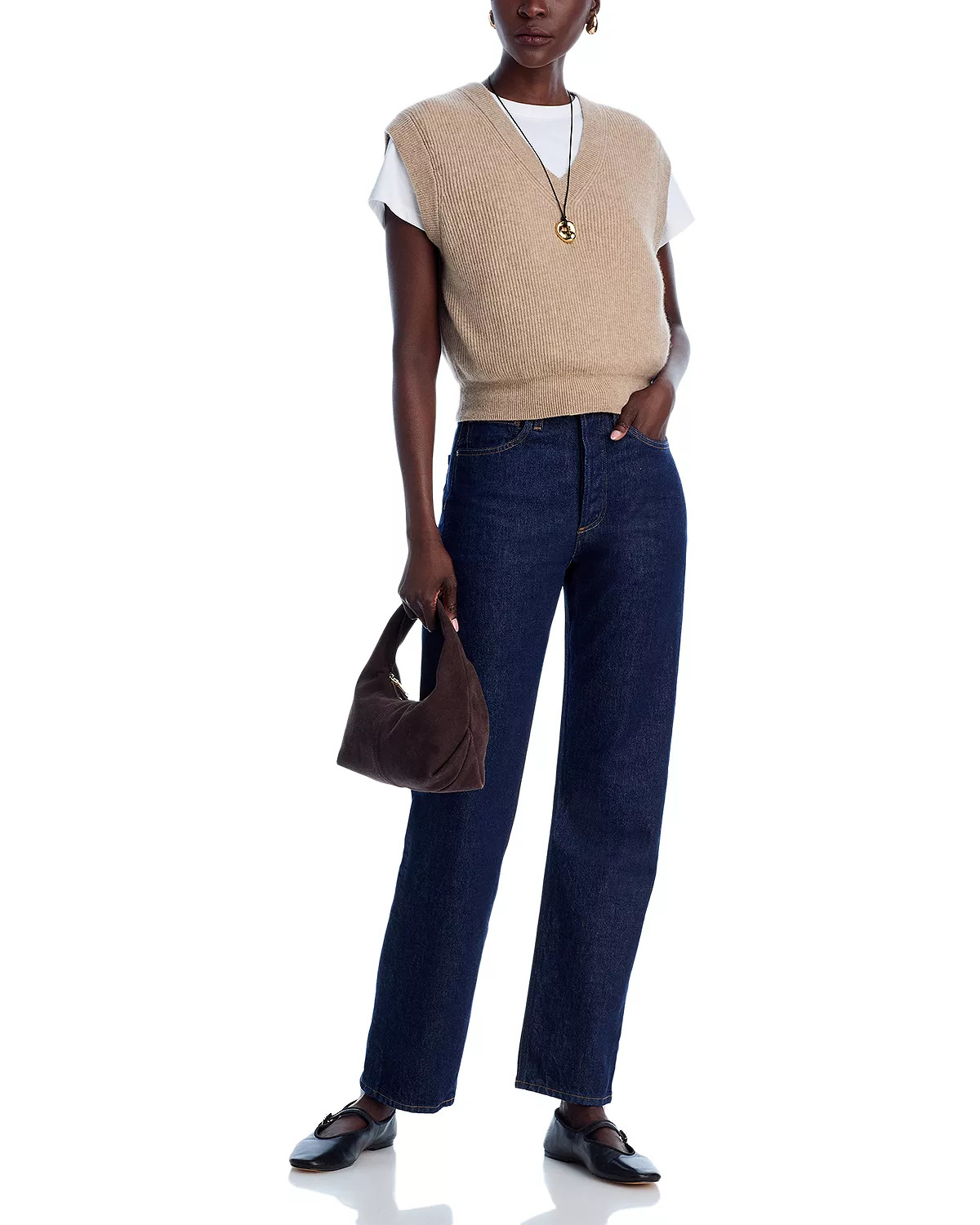 Cashmere Ribbed Vest - 2