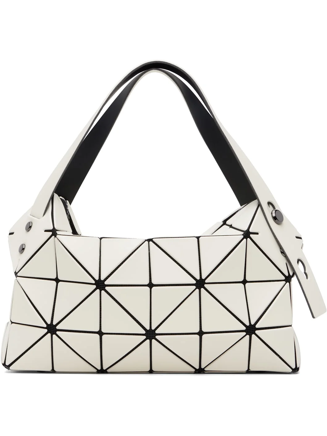 White Boston Hand Bag - 1