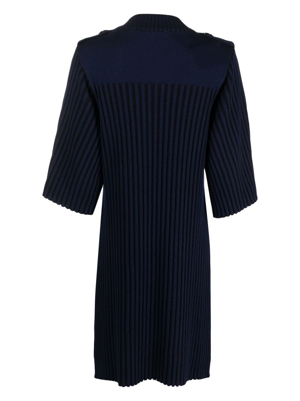 ribbed knitted midi dress - 2
