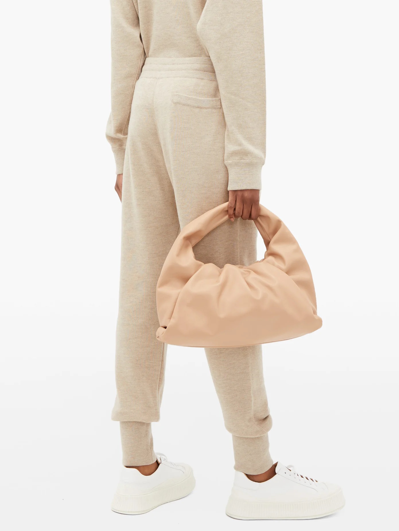 Ribbed-cuff cashmere-blend track pants - 5