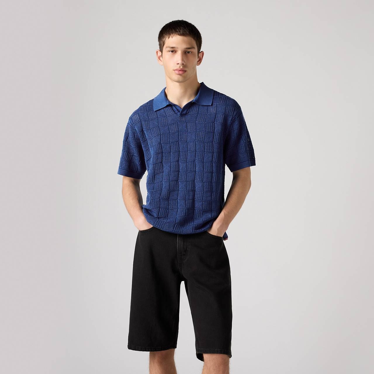 OPEN COLLAR SWEATER POLO - 2