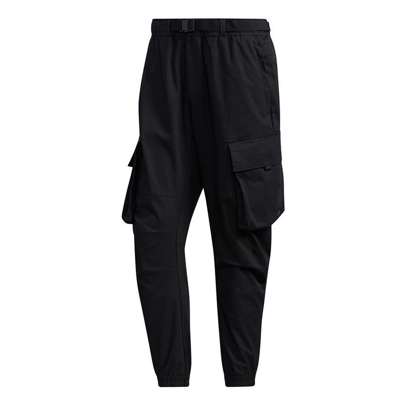 adidas Th Pnt Cargo Leisure Sports Big Pocket Suit Trousers Men's Black GM4418 - 1