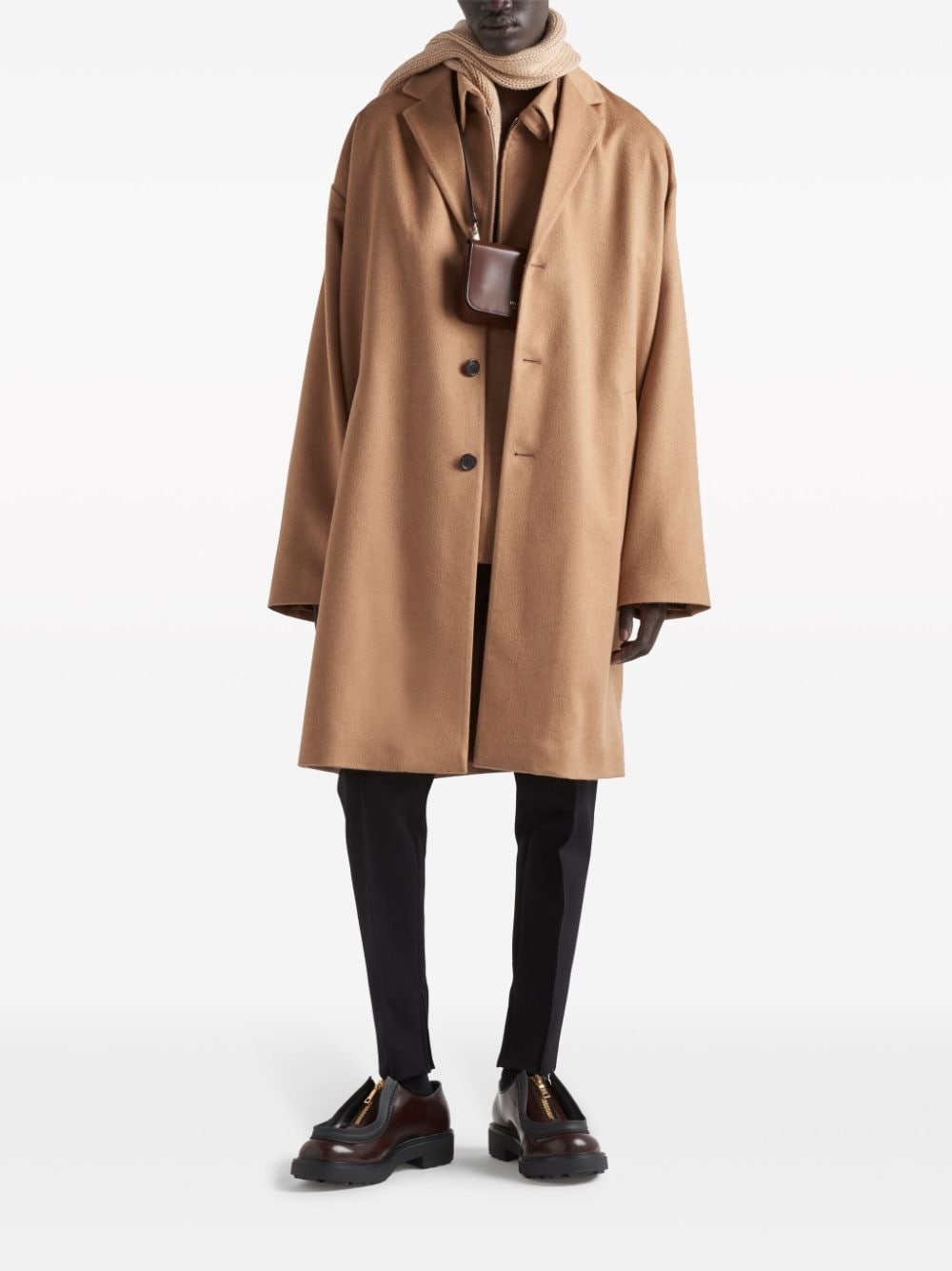 triangle-logo coat - 2