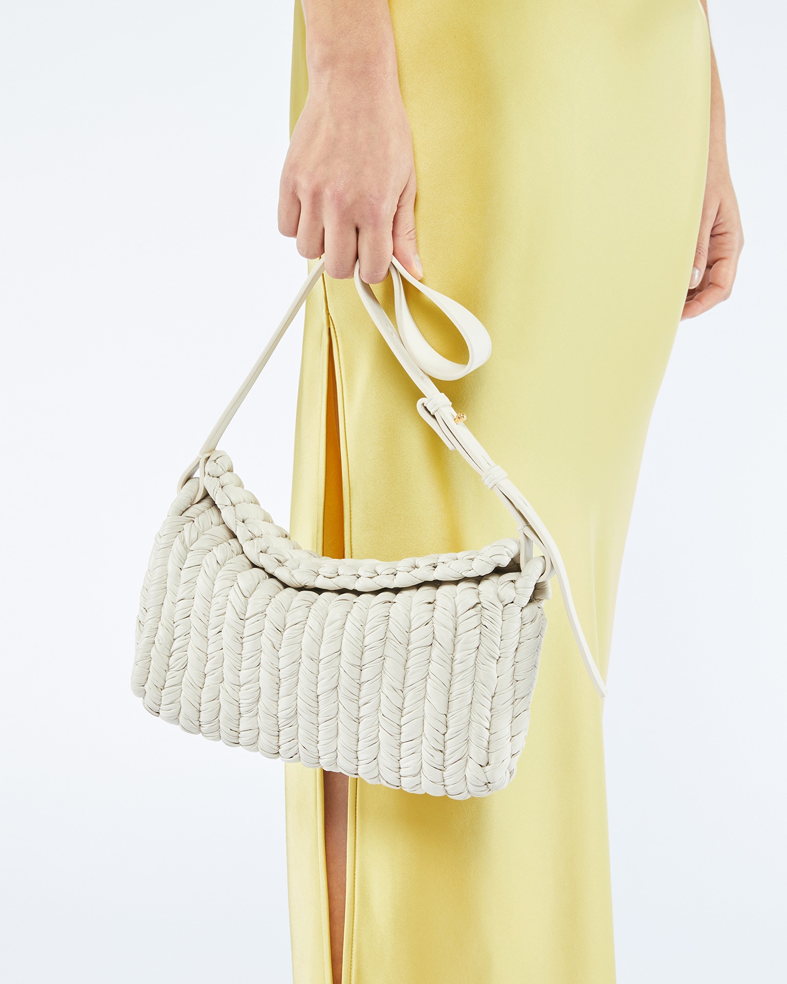 THE BUSKET BAGUETTE - Knit baguette - Off white - 5