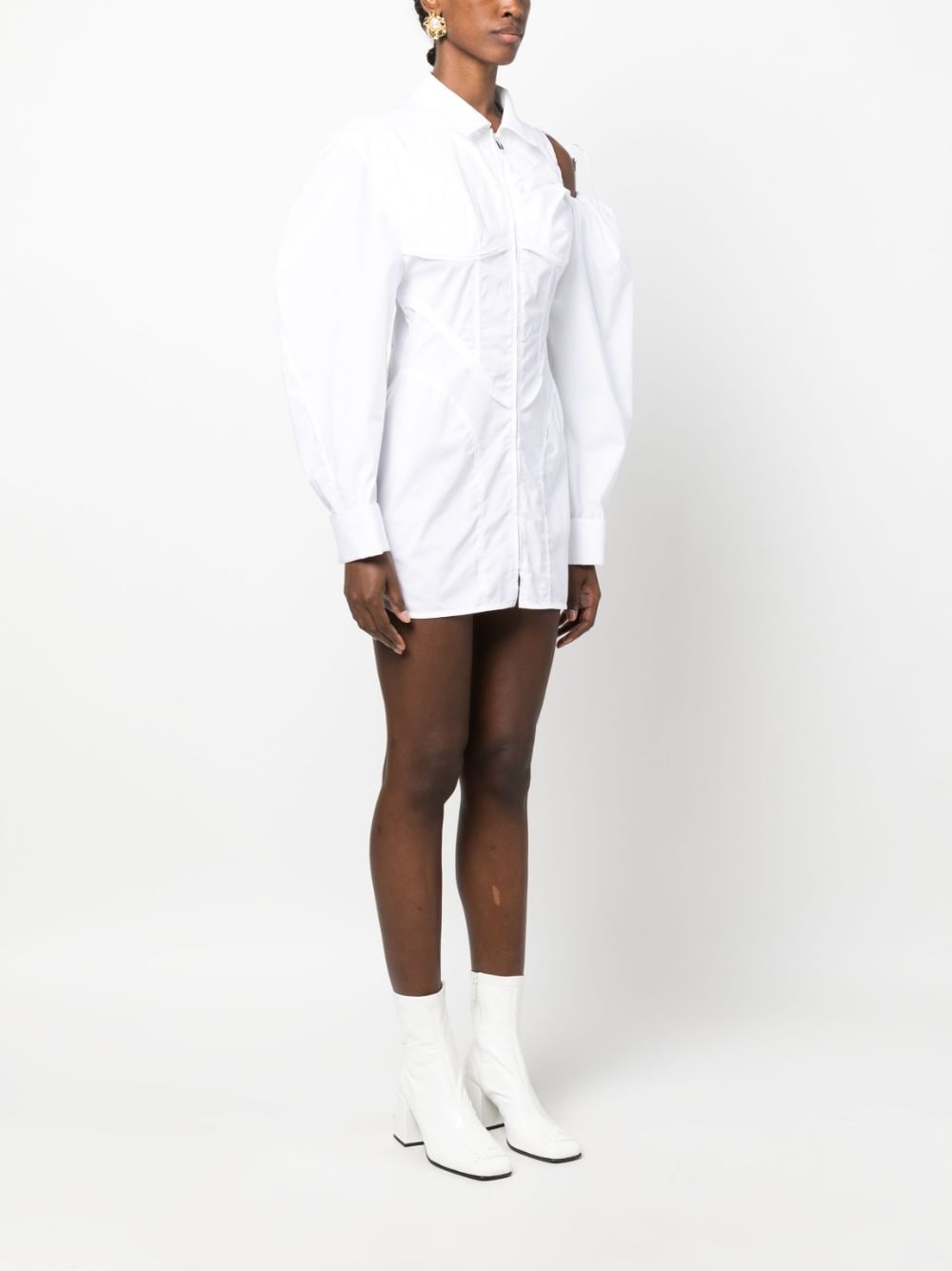 Galliga asymmetric shirt dress - 3