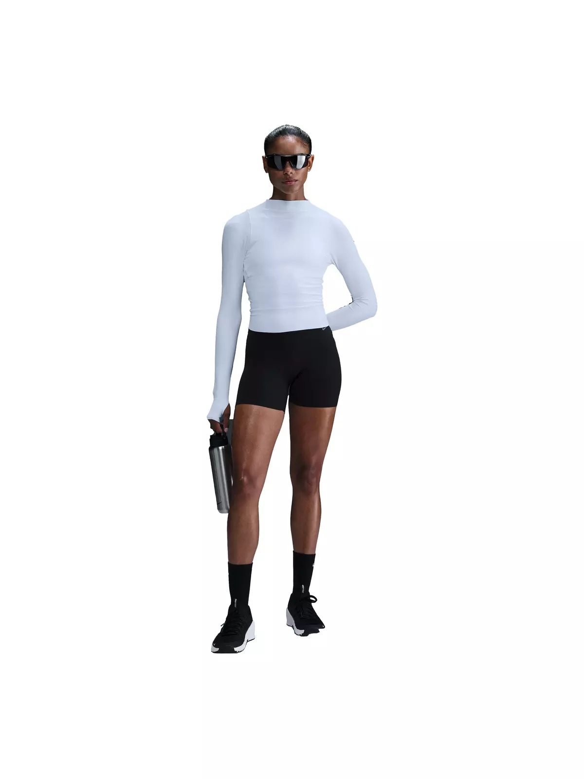 Women's Zenvy Dri-FIT Long-Sleeve Top - White - 4