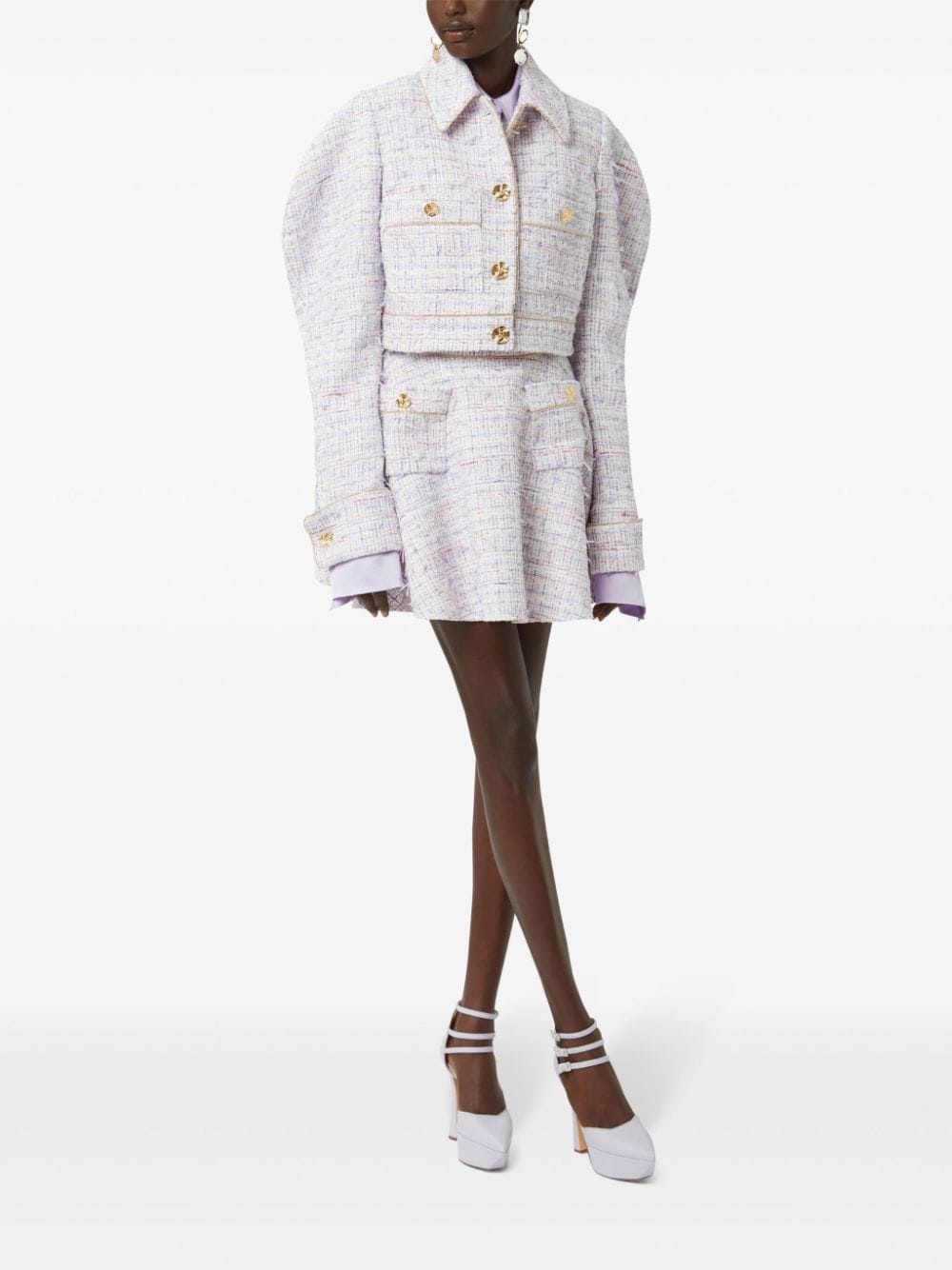 tweed cocoon jacket - 2