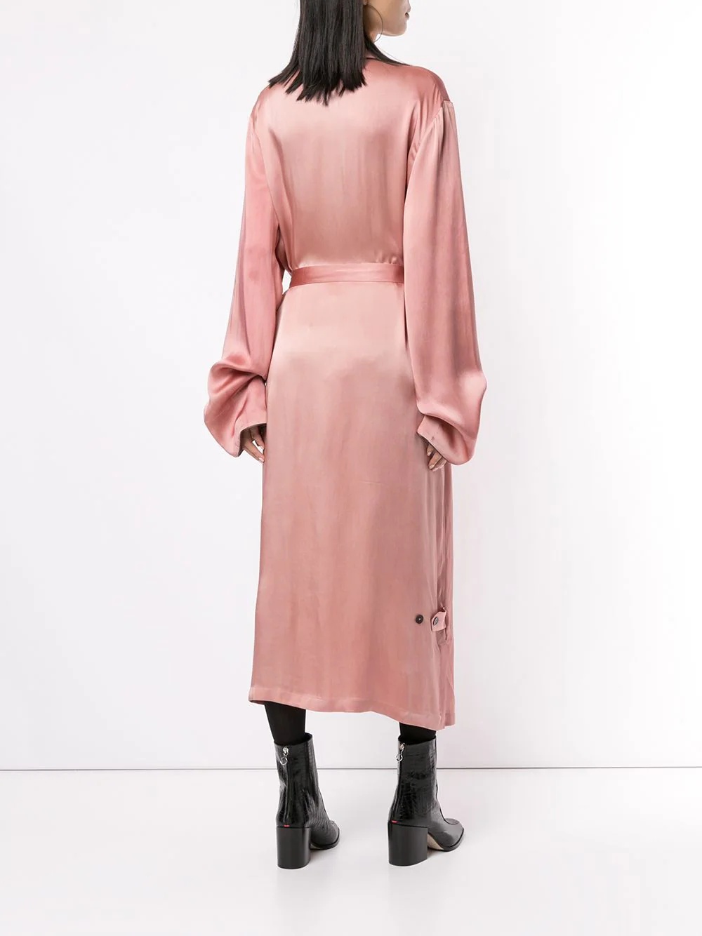 loose fit long kimono jacket - 4