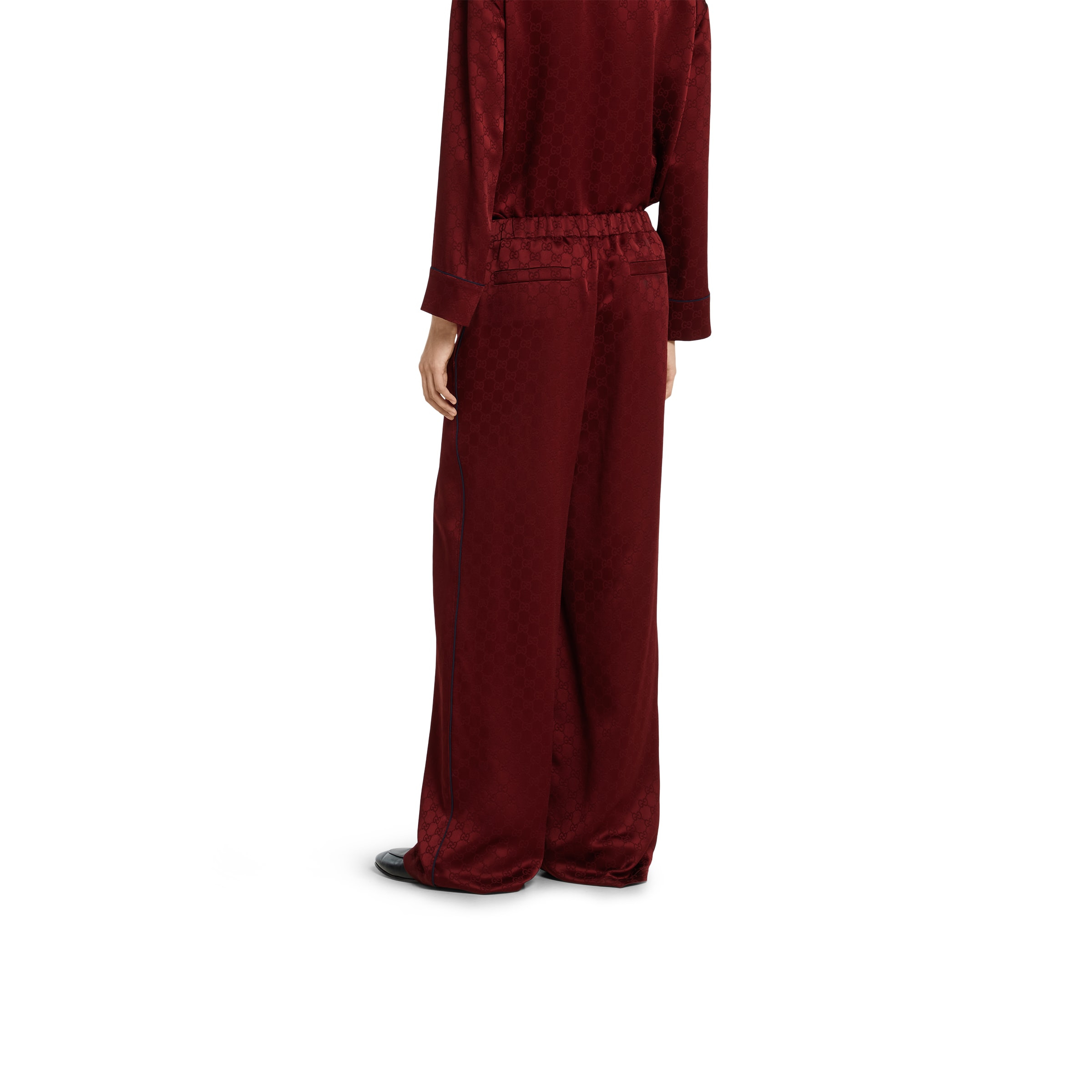 GG satin pants - 4