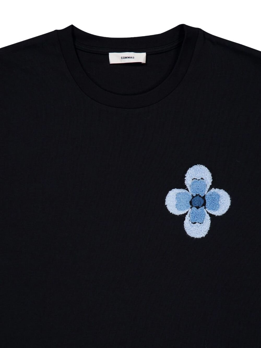 floral-embroidered T-shirt - 3