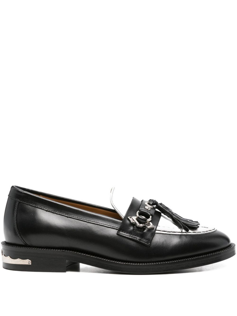 tassel-embellished leather loafers 1