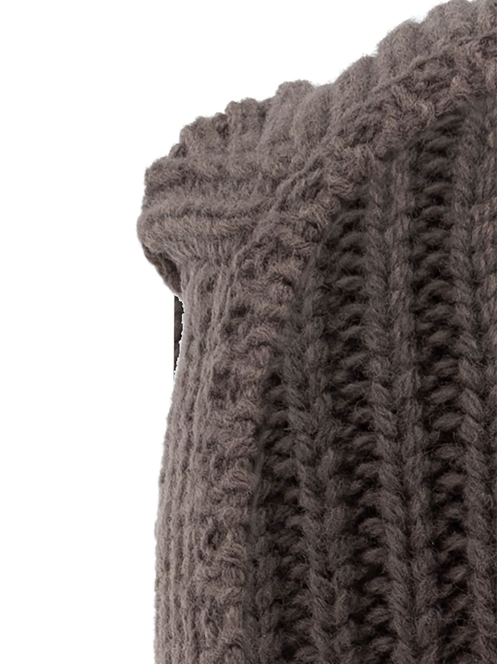 ribbed wool balaclava - 4