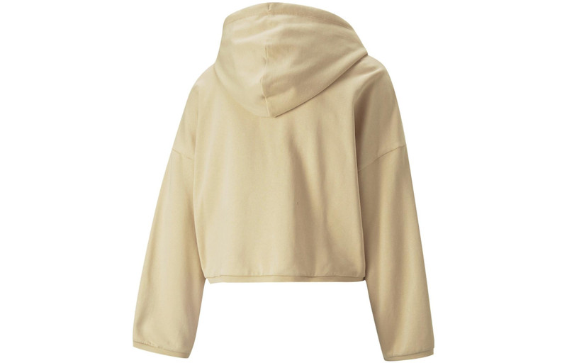 PUMA (WMNS) PUMA RE.GEN Cropped Hoodie 'Yellow' 531941-20 outlook