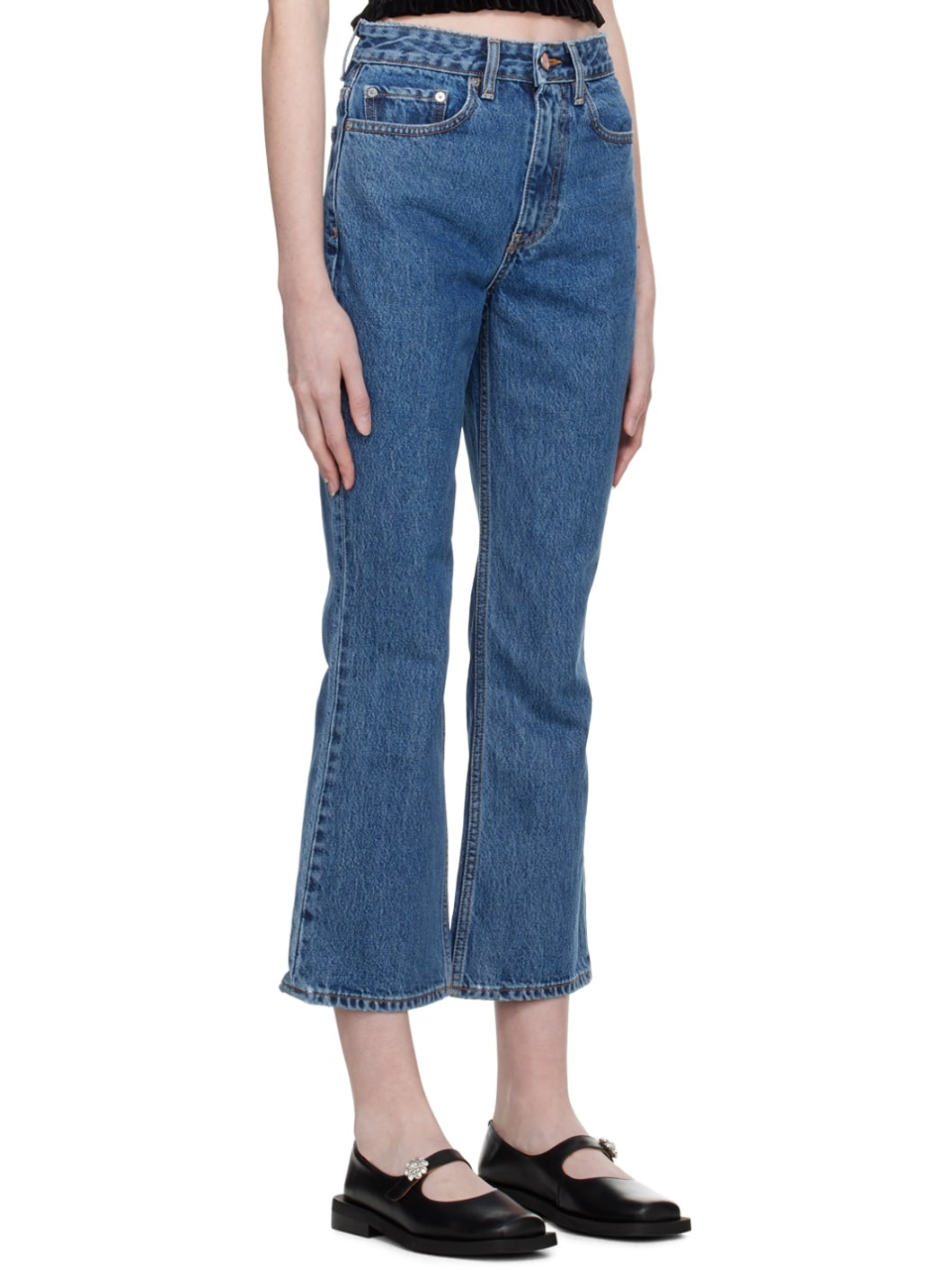【関税込み】GANNI ブルー Rigid Betzy ジーンズ GANNI Blue Rigid Betzy Jeans | REVERSIBLE