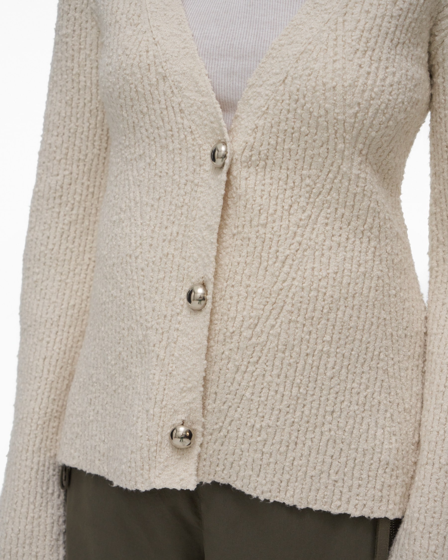 RIBBED CARDIGAN - 6