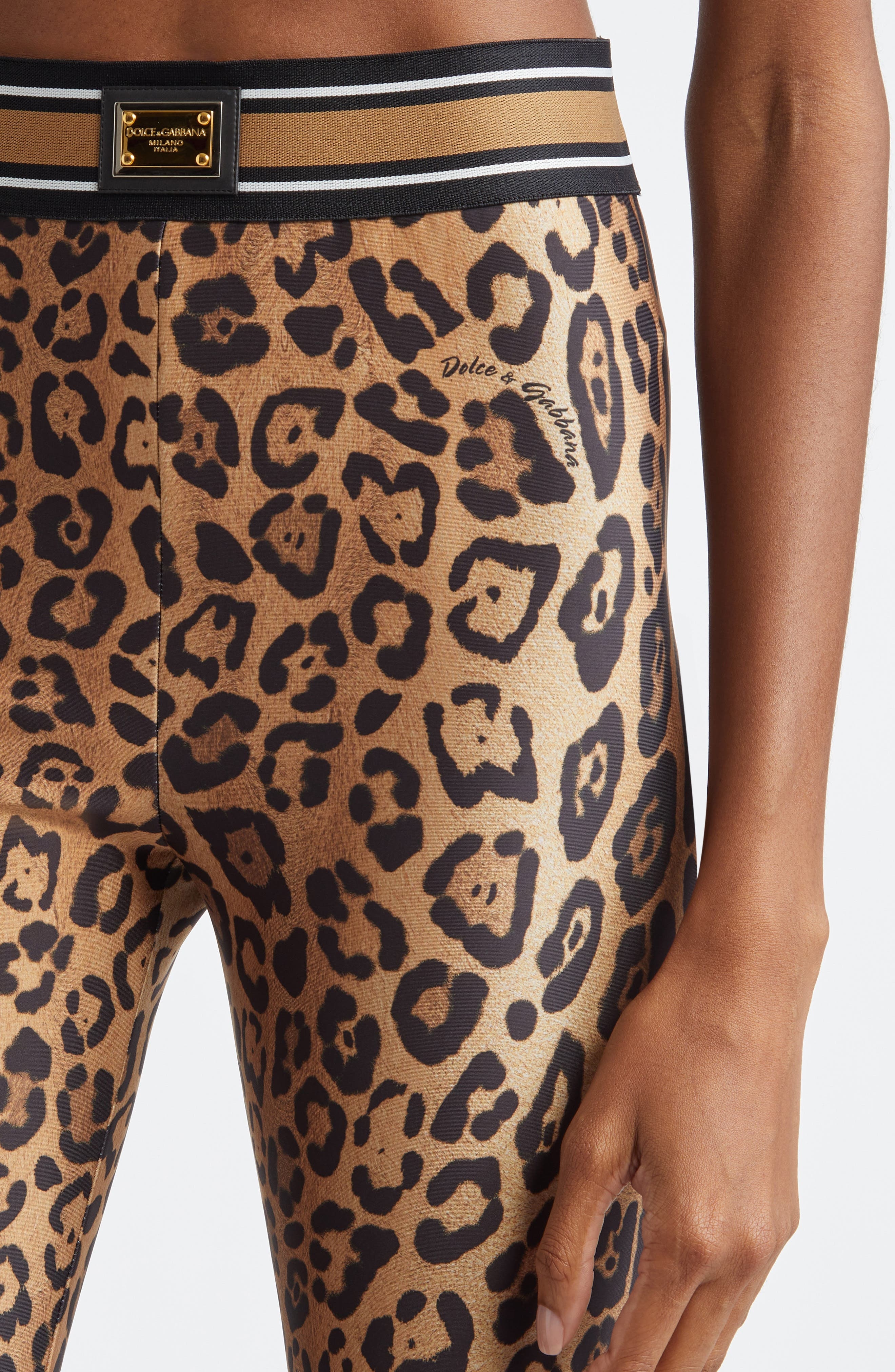 Dolce&Gabbana Leopard Print Leggings at Nordstrom - 5