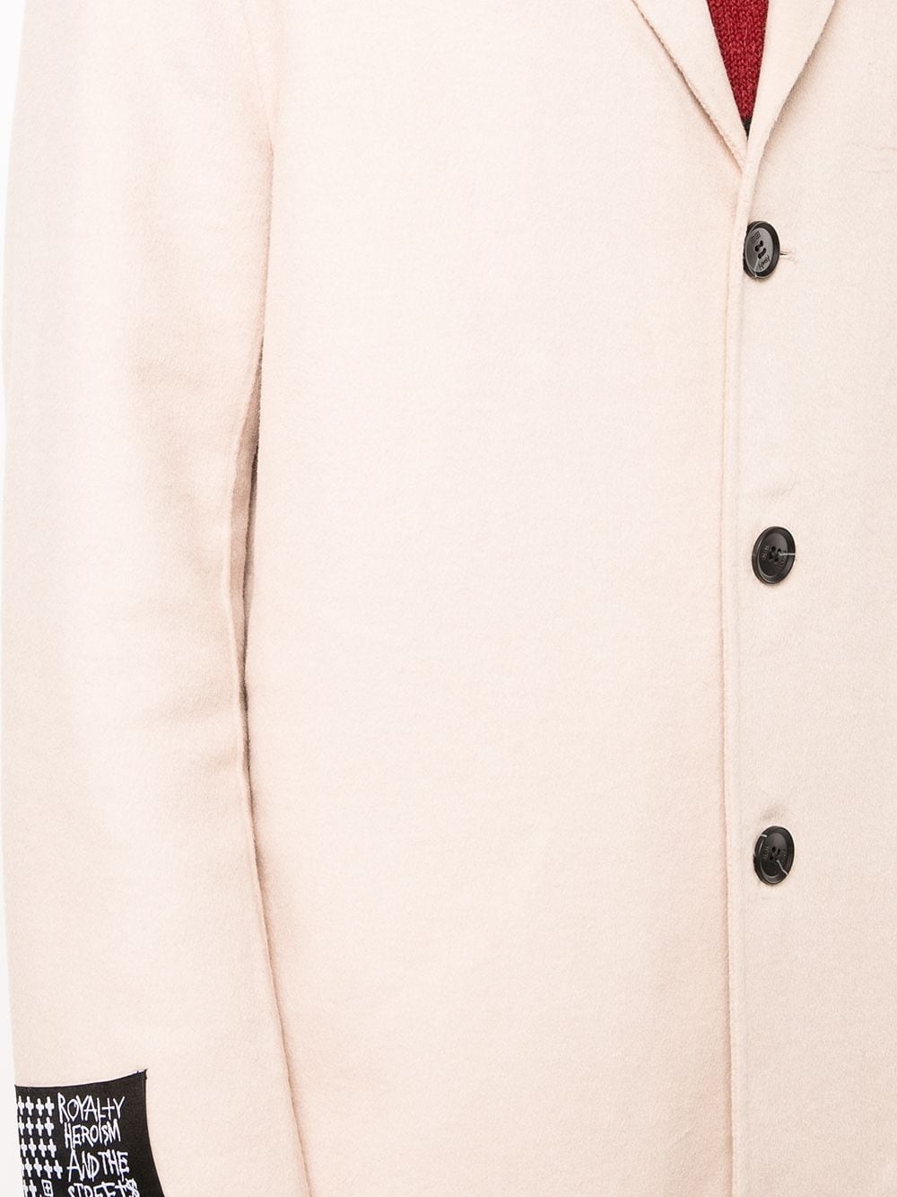 single-breasted tailored coat - 5