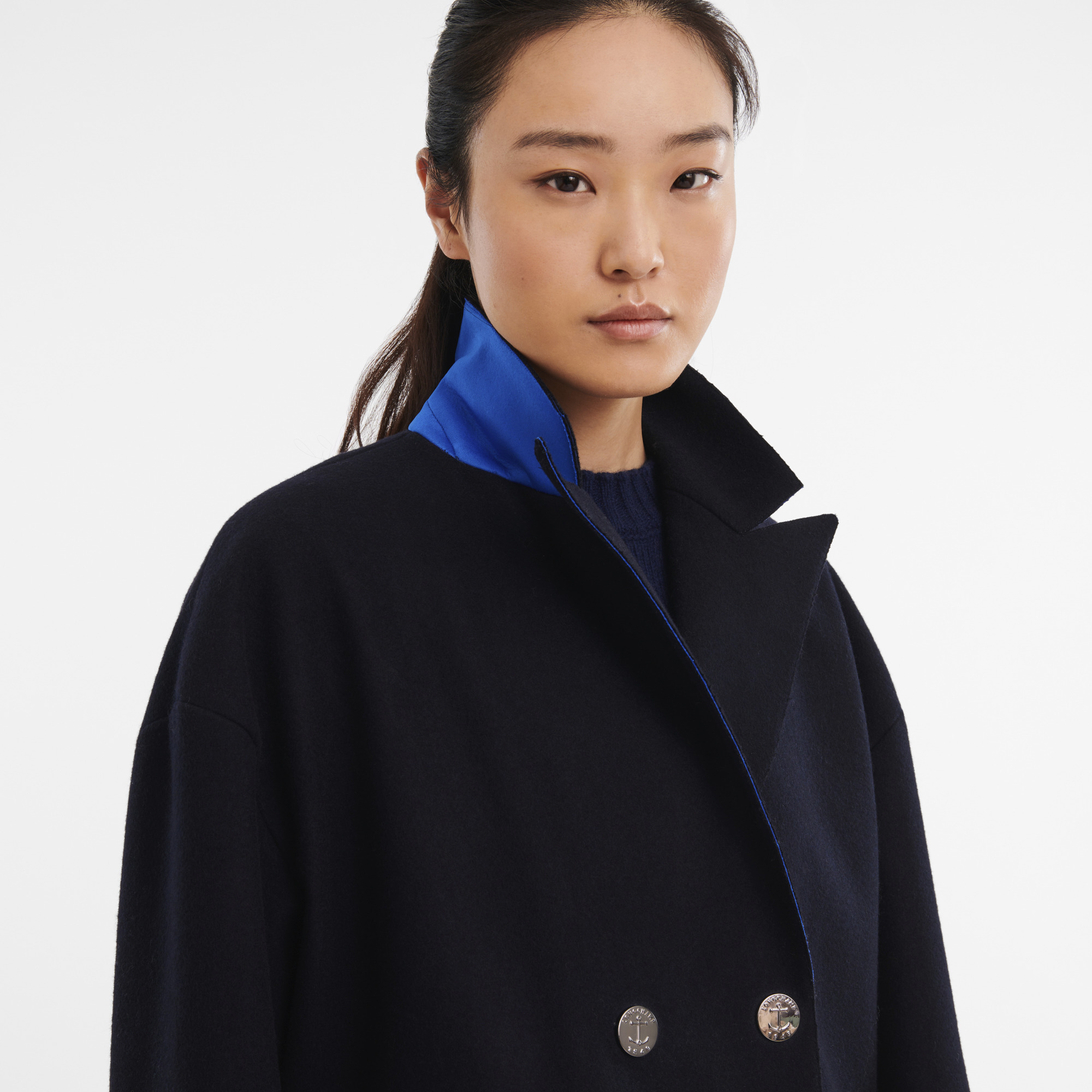 Fall-Winter 2023 Collection Pea coat Navy - OTHER - 6