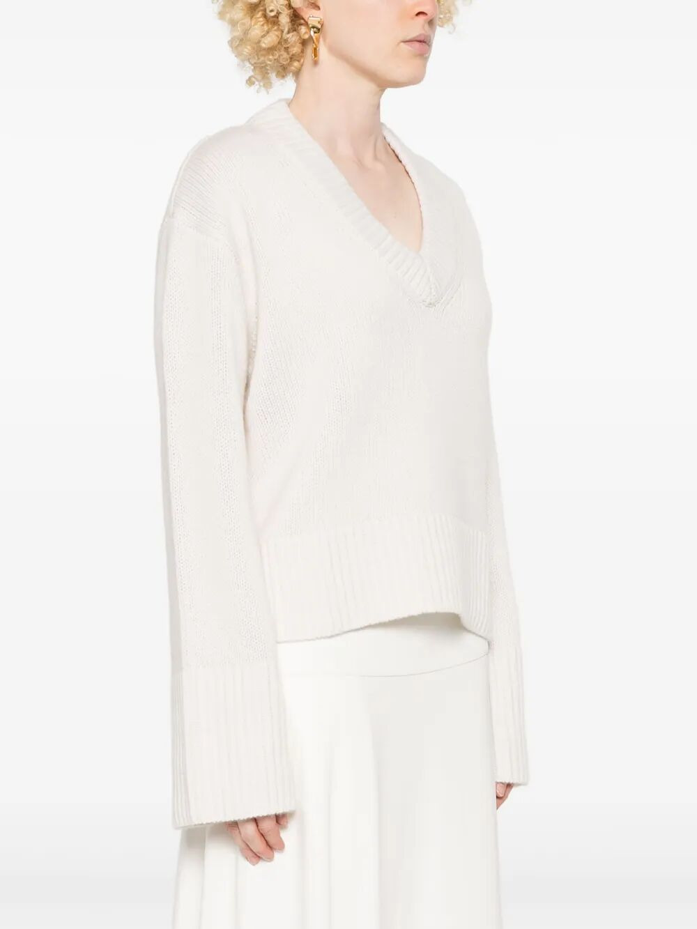 Lisa Yang Women "Aletta" Vneck Sweater - 3
