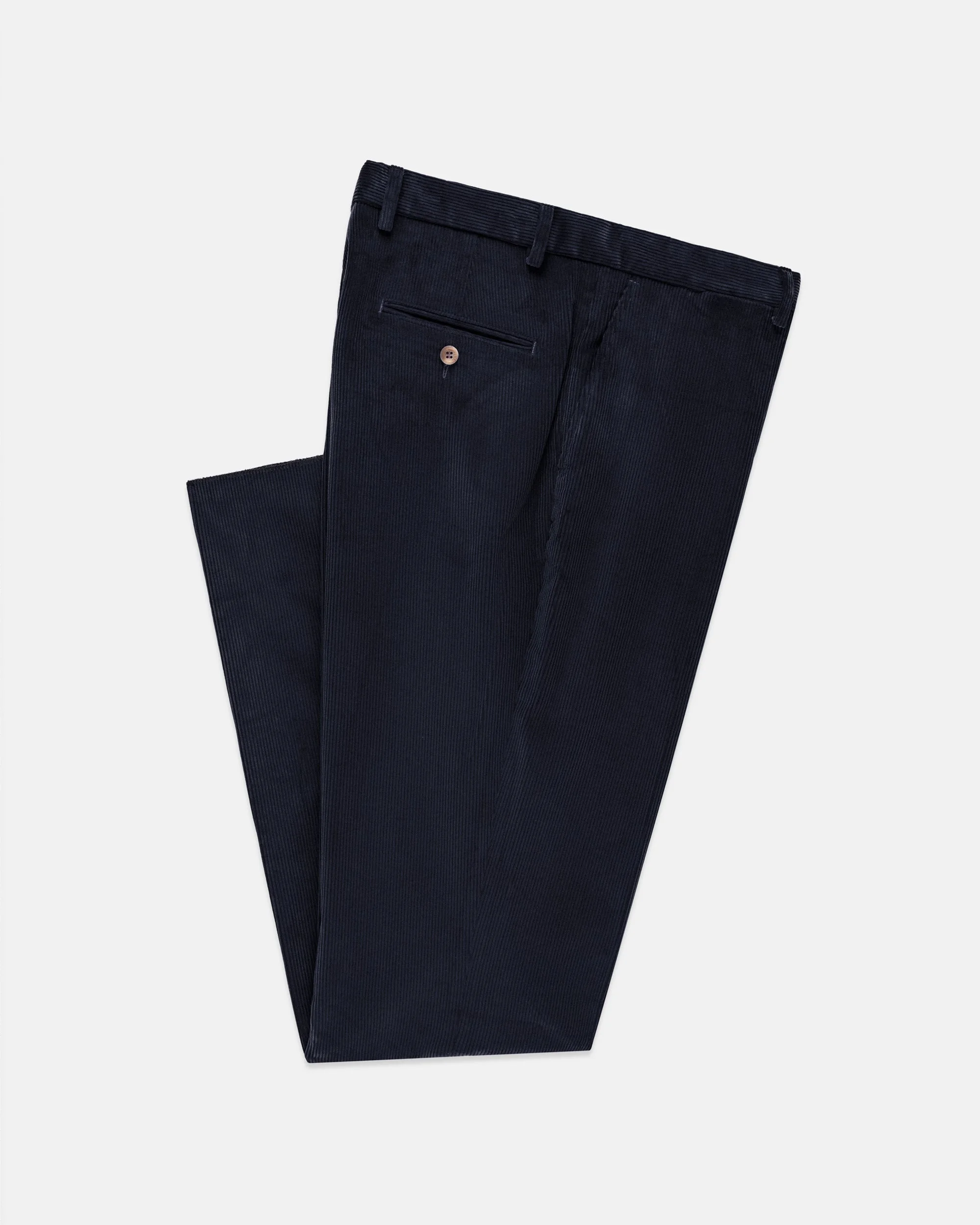 MADE-IN-USA NAVY WIDE WALE CORDUROY PANT - 1