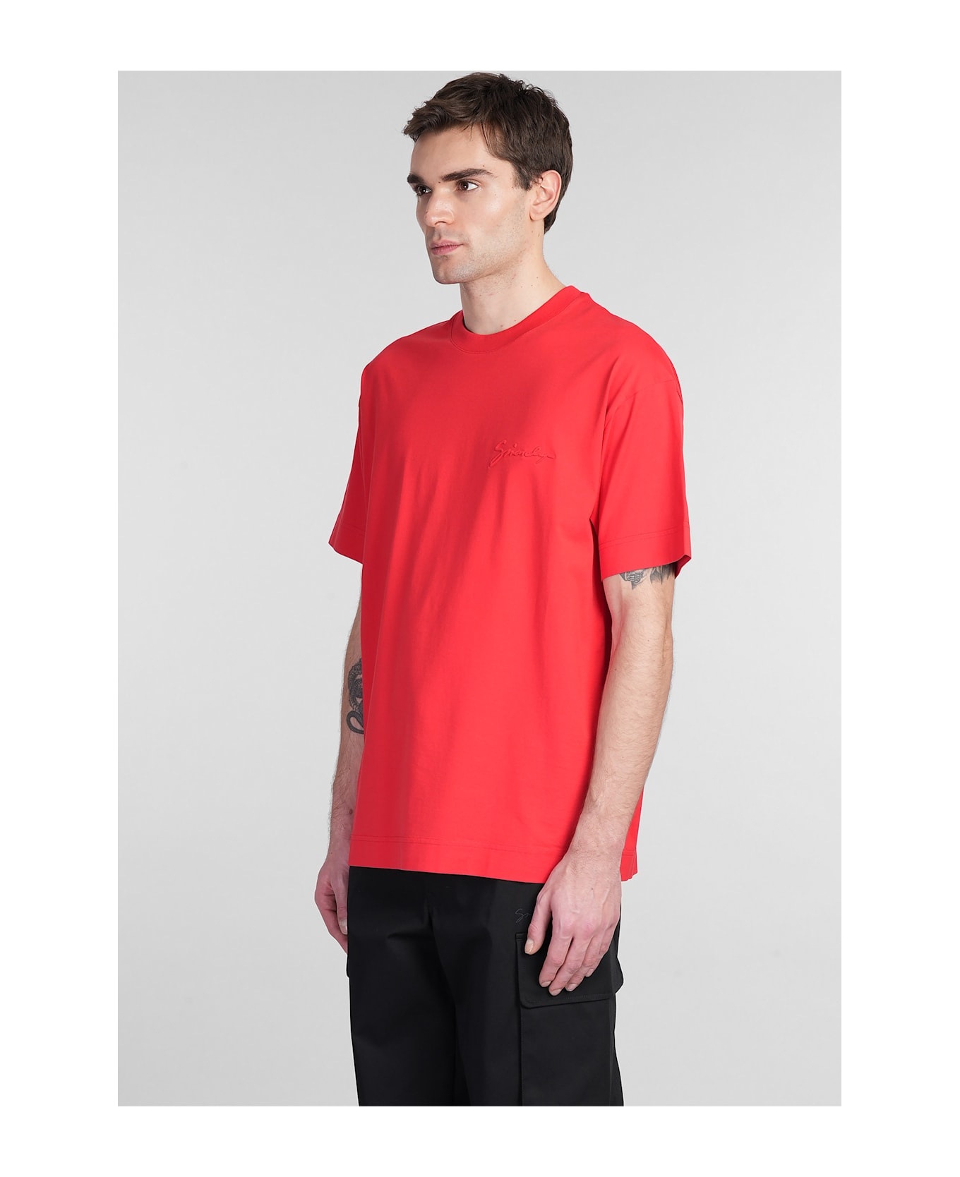 T-shirt In Red Cotton - 3