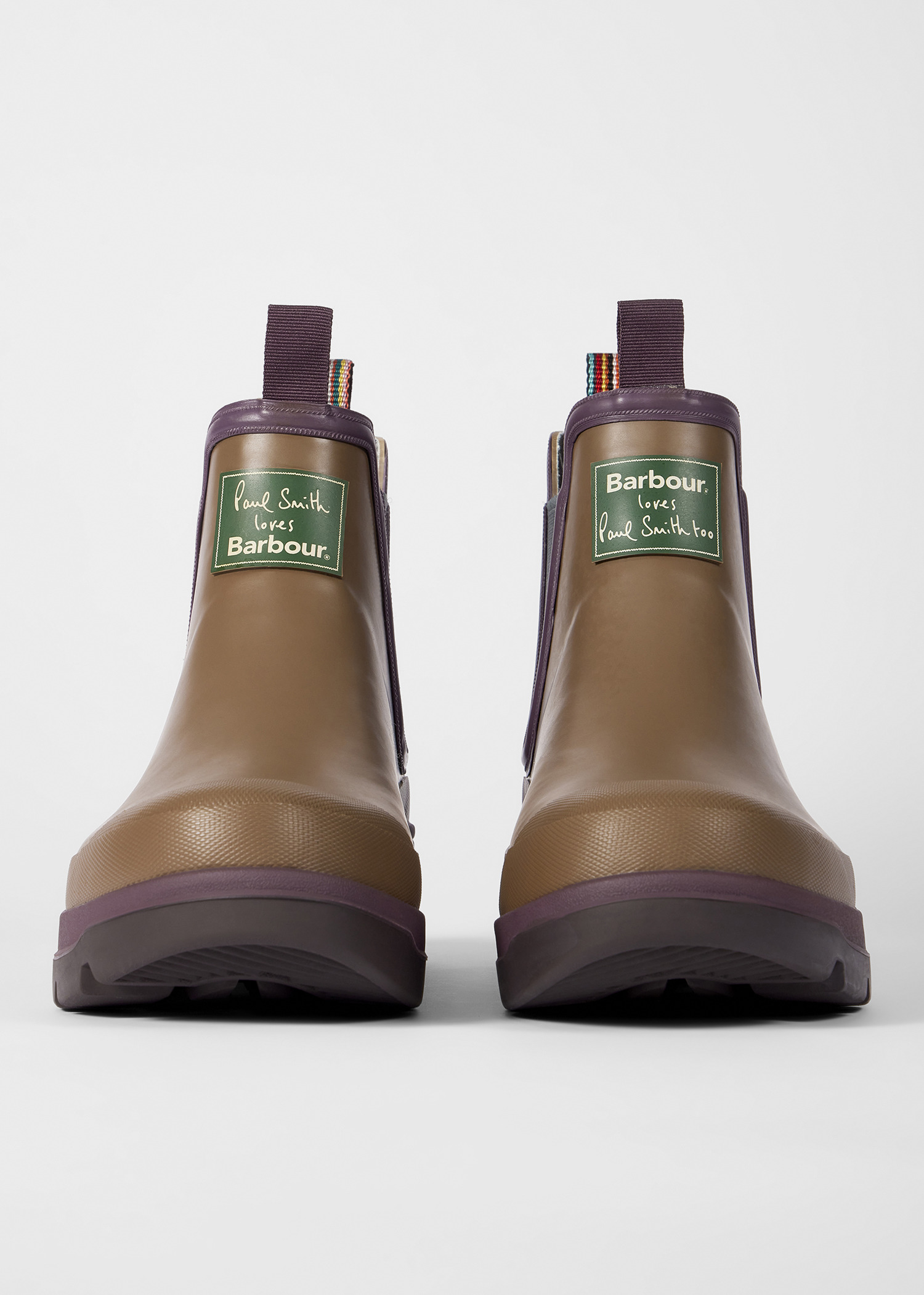 Paul Smith loves Barbour - Tan Ankle Wellingtons - 4