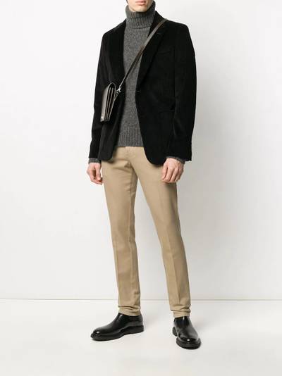 AMI Paris mid-rise chino trousers outlook