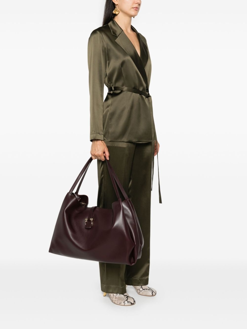 large Gancini-buckle shoulder bag - 2