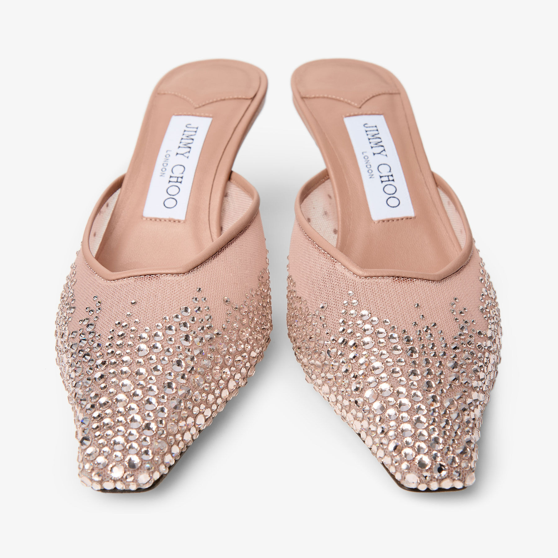 Vivi 65
Pink Crystal Mesh Mules - 4