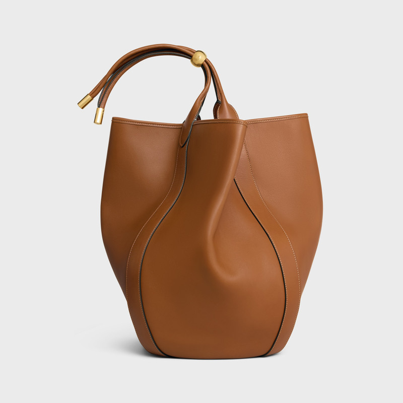 LARGE DROP BUCKET BAG IN SUPPLE SMOOTH CALFSKIN 3