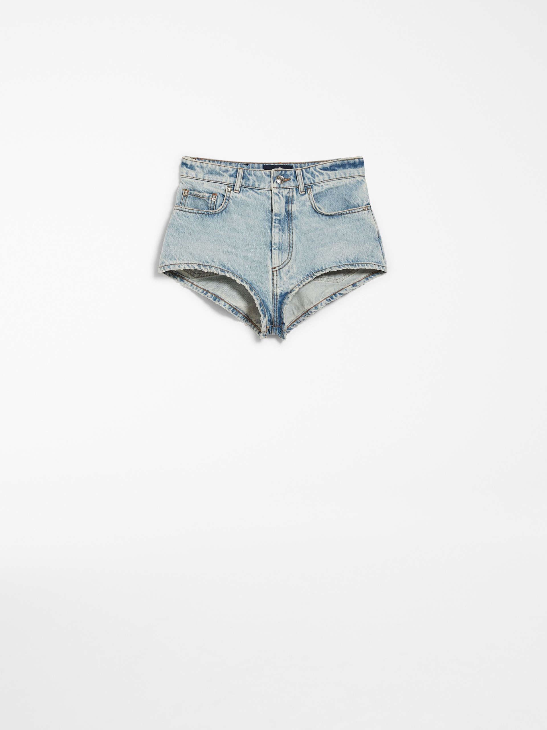 CHICCA Denim micro shorts - 1