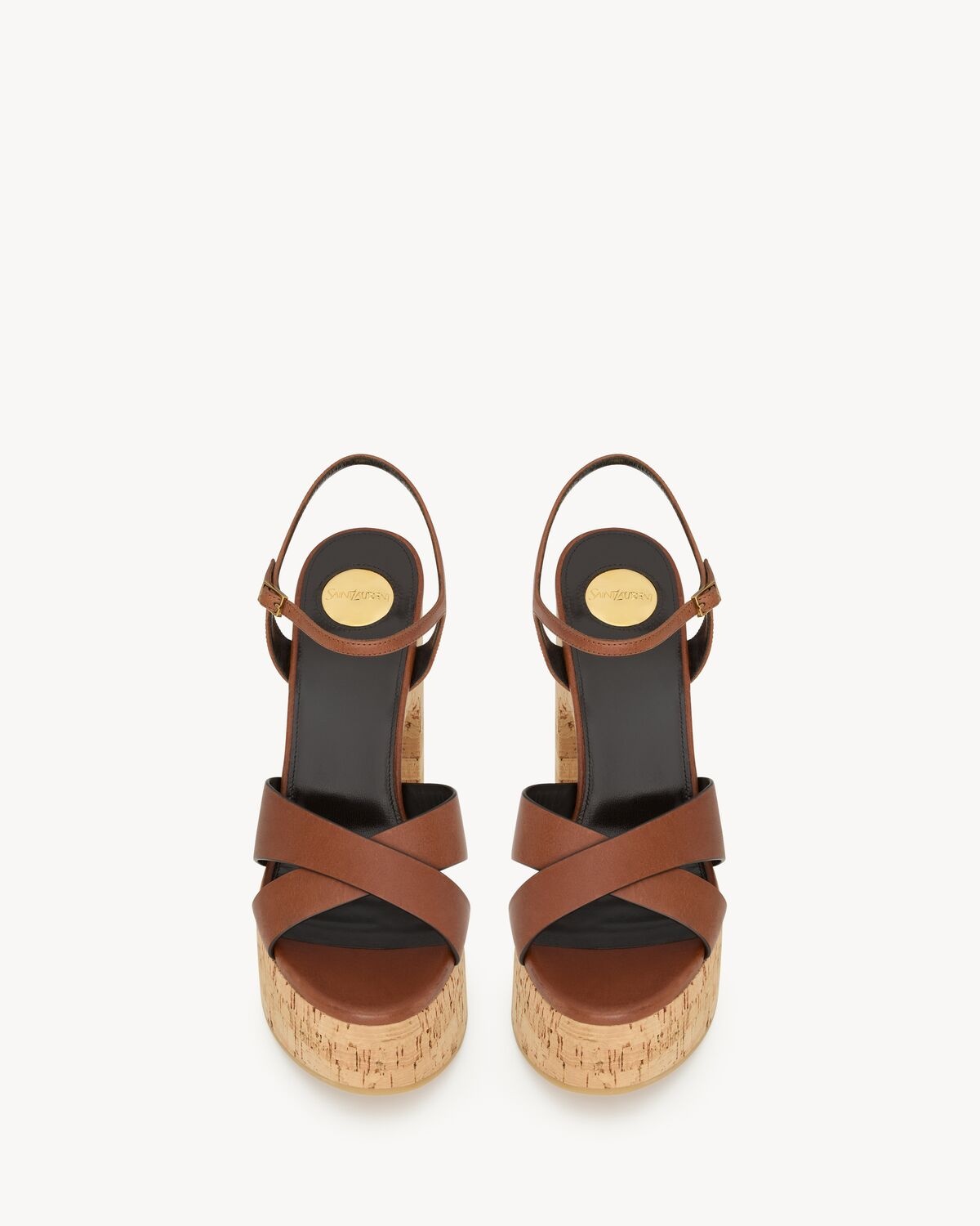 BIANCA PLATFORM SANDALS IN SMOOTH LEATHER - 2