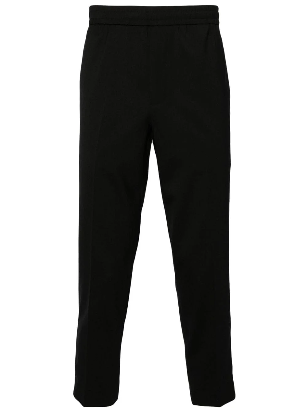 drawstring-waist tapered trousers - 1