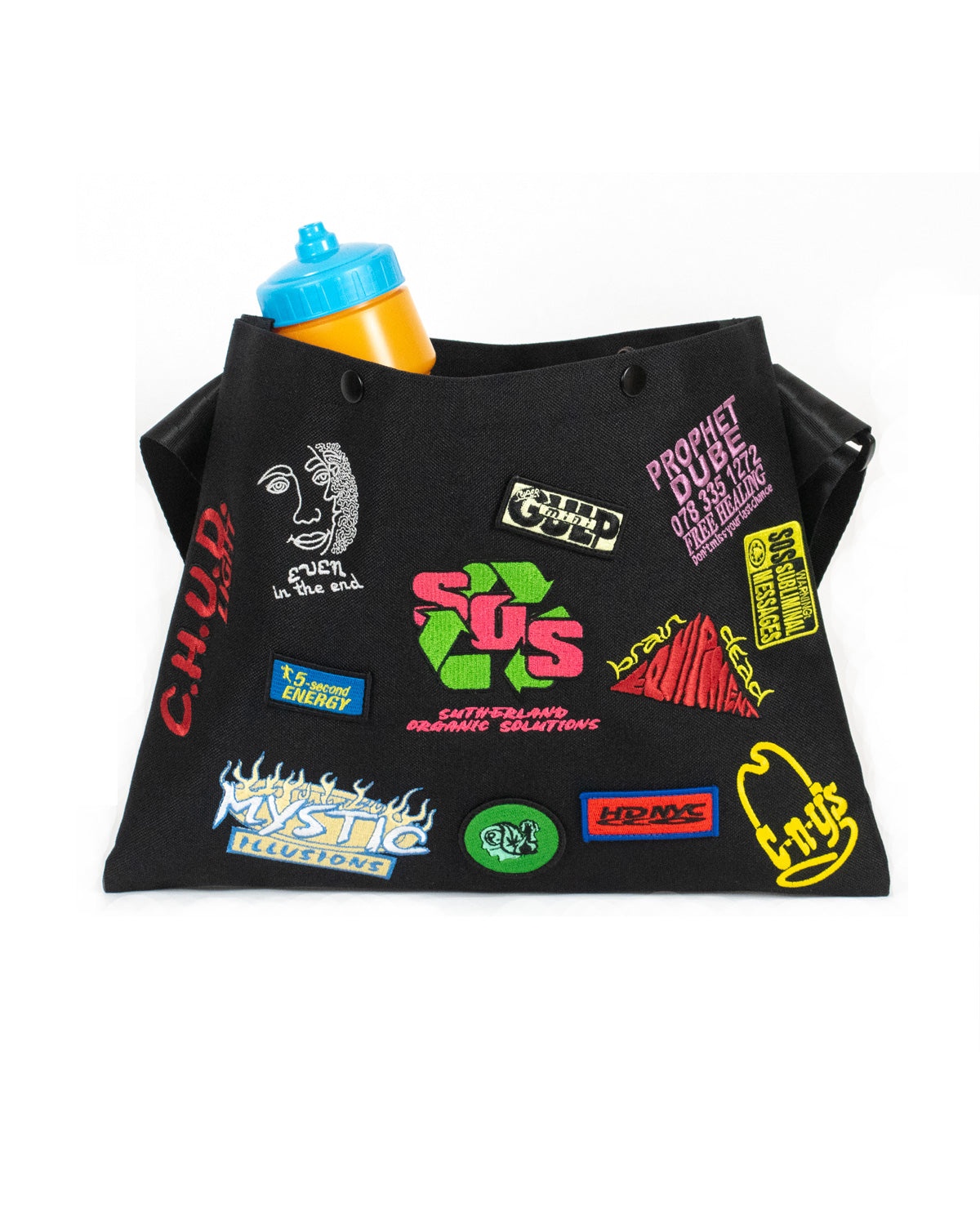 Brain Dead x Peter Sutherland Musette Bag - Black - 4